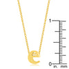 Golden Initial E Pendant