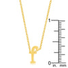 Golden Initial F Pendant