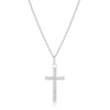 Simple Silvertone Cross Pendant