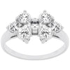 Round Cubic Zirconia Cluster Ring