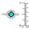 Bella Birthstone Engagement Ring in Green